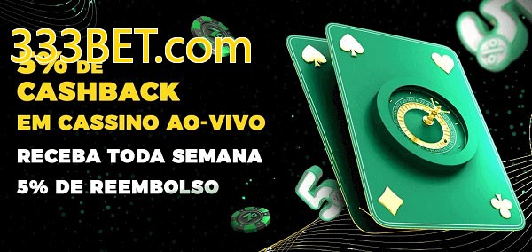 Promoções do cassino ao Vivo 333BET.com